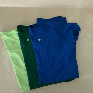 LOT of 3 Lululemon Swiftly Tech Short Sleeve Shirts